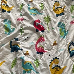 Colorful Dinosaur Print Quilt